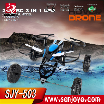 2016 JXD 503 3-En-1MINI DRONE impermeable juguete rc coche de la manera Triphibible quadcopter para niños juguetes